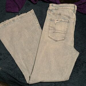 American Eagle Super high rise flare jeans